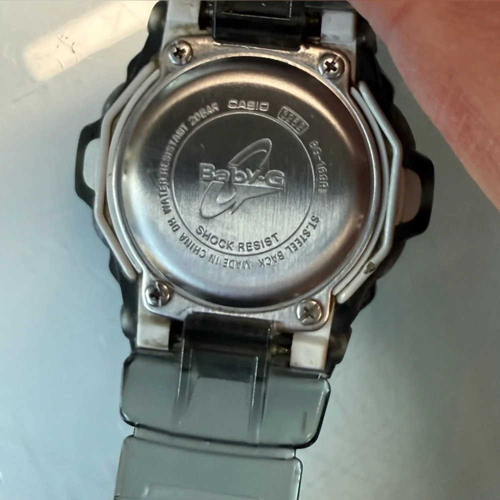 Casio Baby-G 3252 BG169R Translucent Gray smoked color blue face